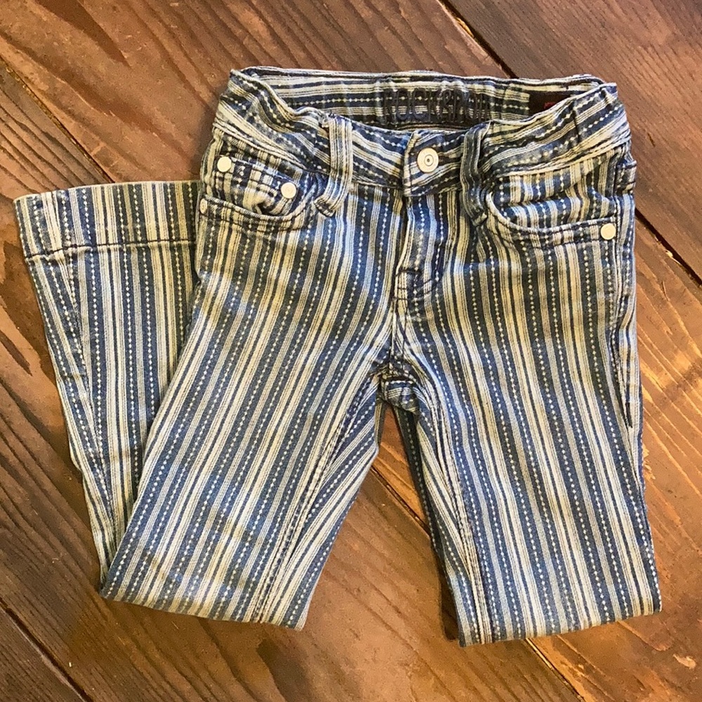 Rock and Roll Cowgirl Striped Jeans